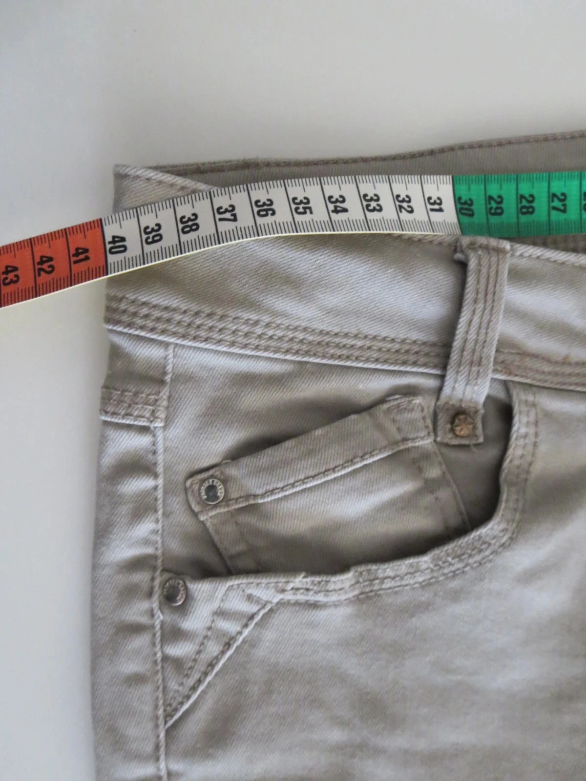Pantalon droit gris stretch Patrice Bréal T40 – Confortable – photo 4
